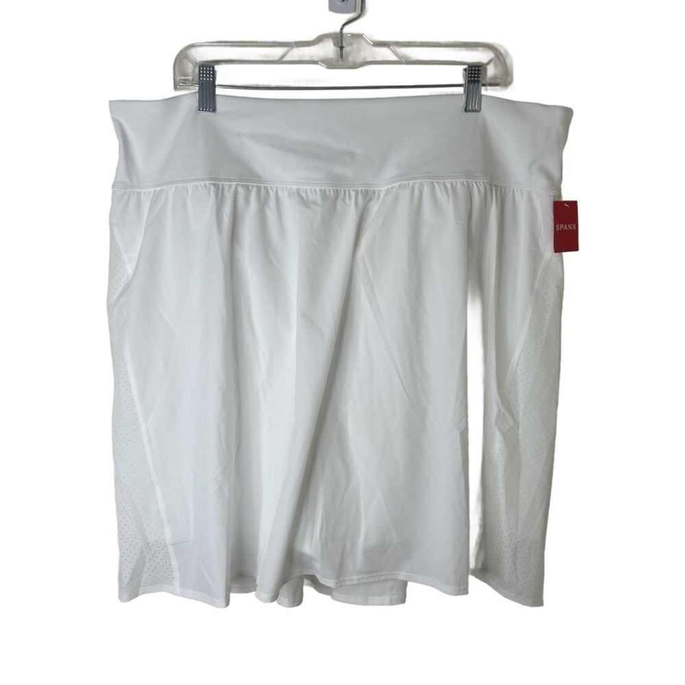 NWT SPANX 50272 Get Moving Skort 17” White Size 3X